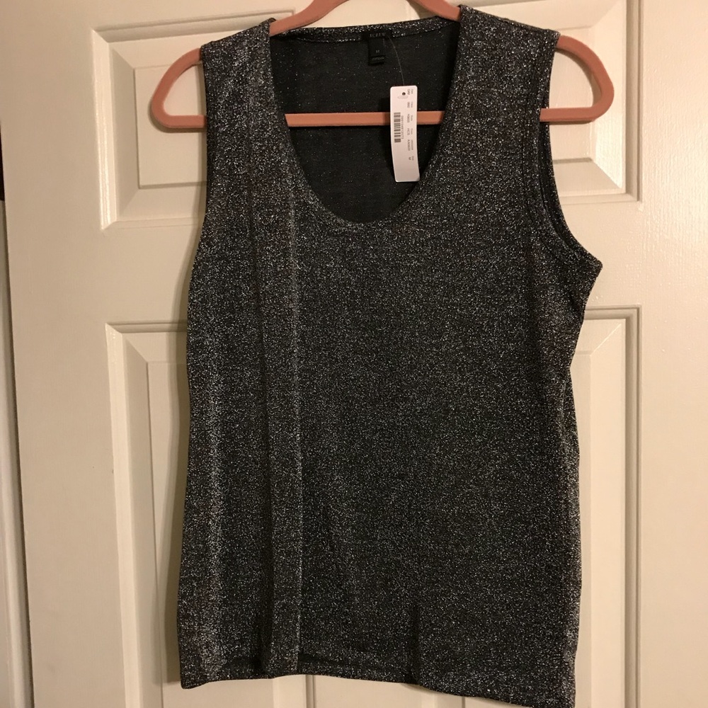 JCrew scoop-neck sparkly tank